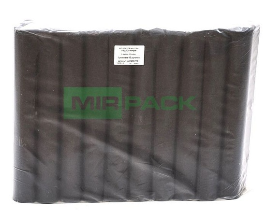 Мешки для мусора 120 литров, 80 мкм, 10 штук, 70*110, дно прямое, обезличенные - Вид 5