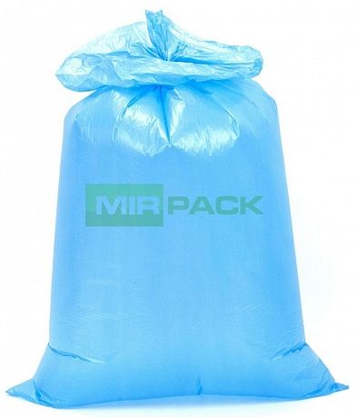 Мешки для мусора 120 л, 40 мкм, в рулоне 10 штук, ПВД, 2 слоя, 70x110 см, Премиум, синие - Вид 2